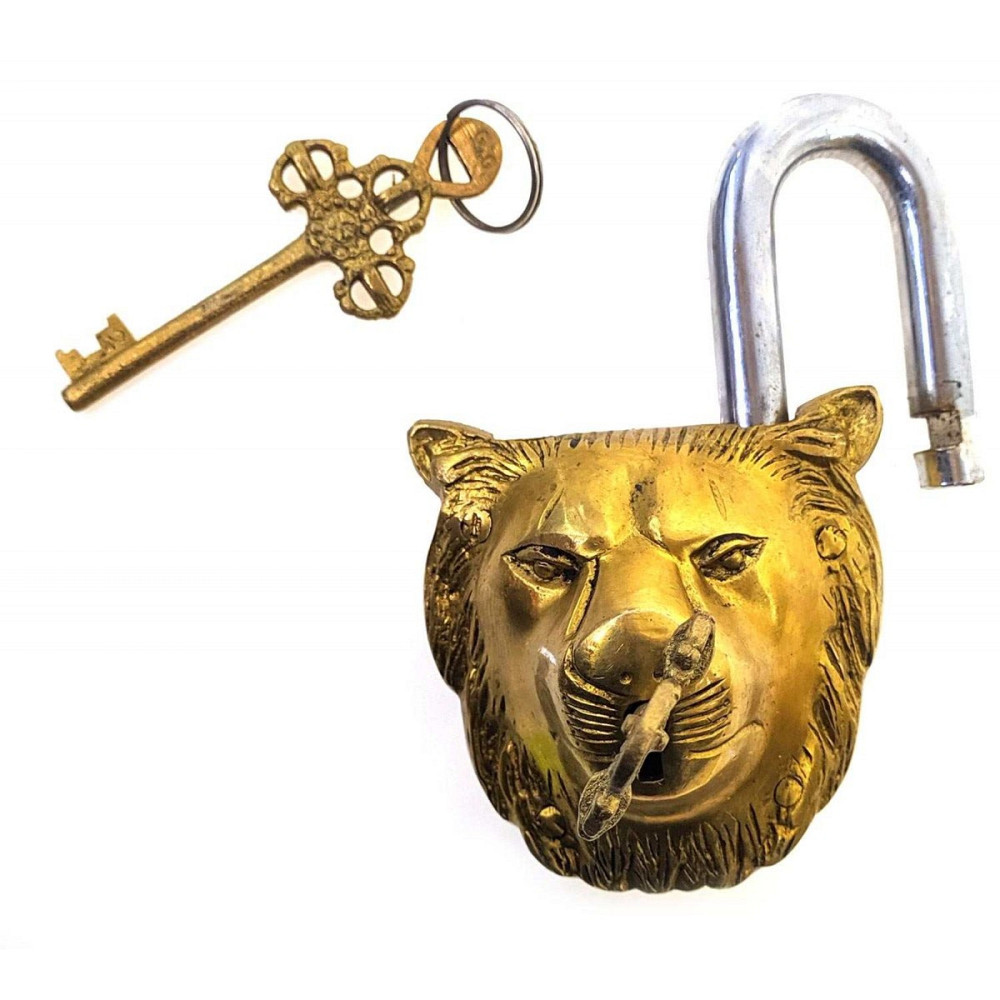 Замок навесной бронзовый Лев Киев - изображение 2