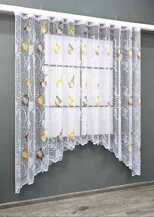 Кухонна арка VR-Textil № 000к жакард білий 300х190 см (51-254) Київ