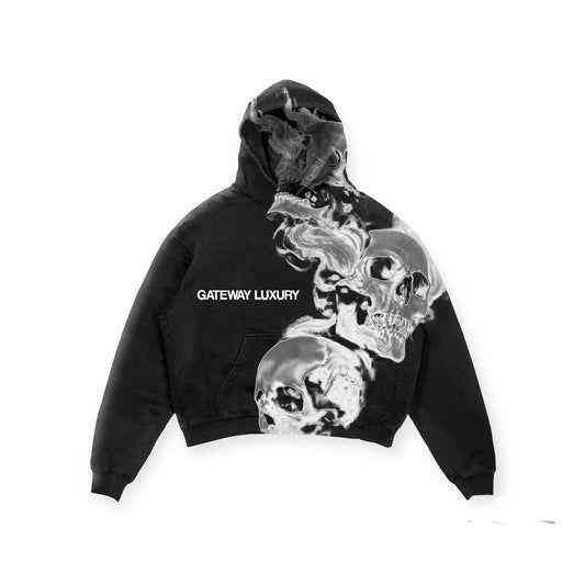 Худи серая с принтом толстовка для подростка мальчика размер 170 см Днепр