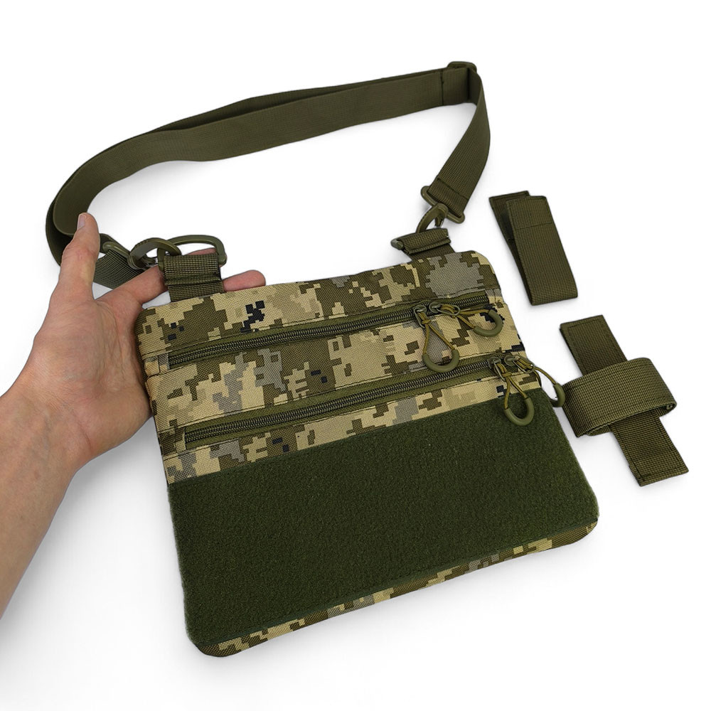 Качественная сумка-кобура, Армейская мужская сумка нагрудная, Тактическая сумка несессер CL-94 Львов - изображение 5