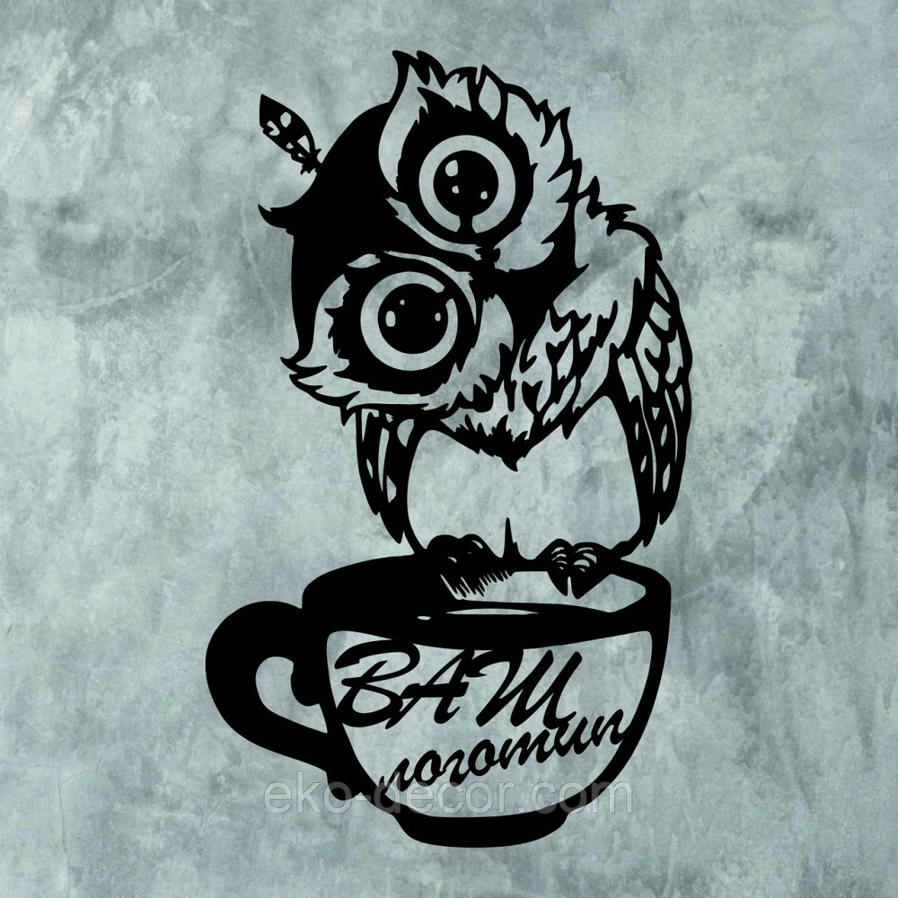 Настінний декор Панно «Сова кухня» Декор на стіну 70*42 см, Чорний Київ - фото 10