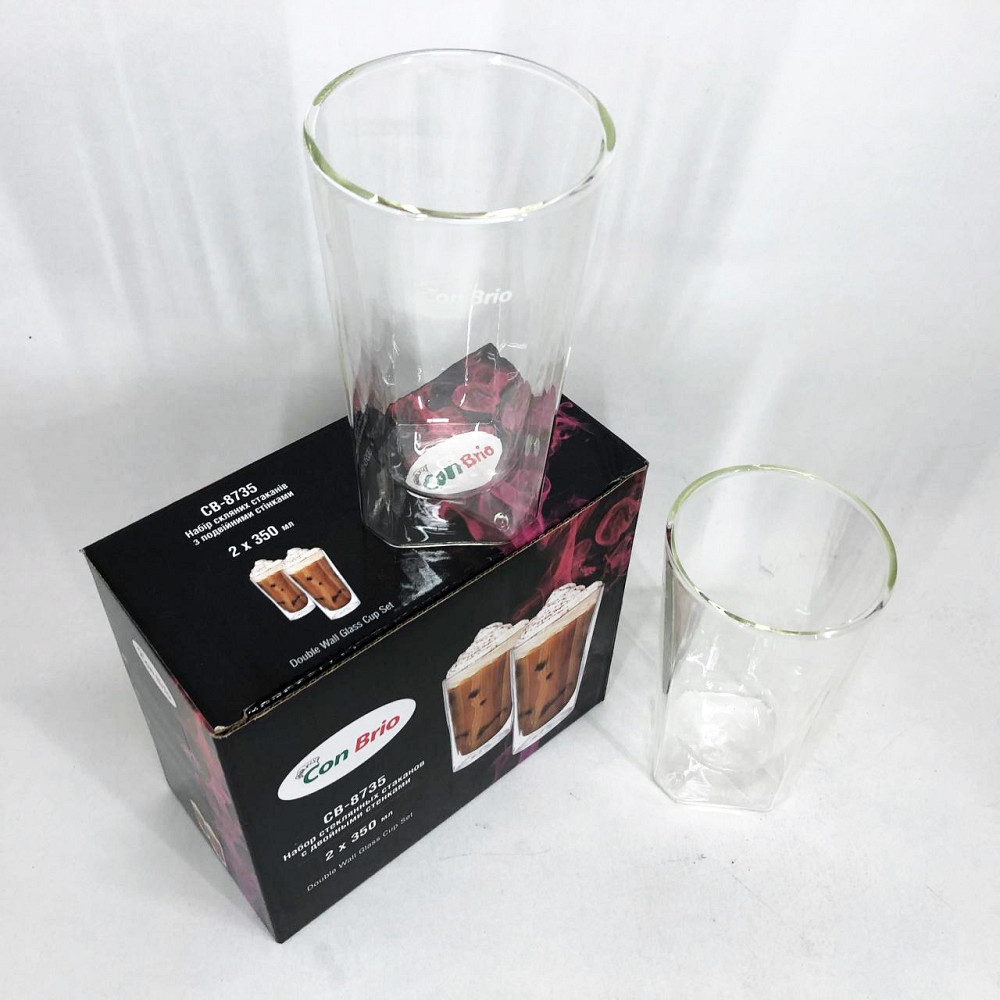 Стаканчики с двойным дном Con, Чашка с двойными стенками для кофе Кружка для кофе двойным дном EM-73 Львов - изображение 8