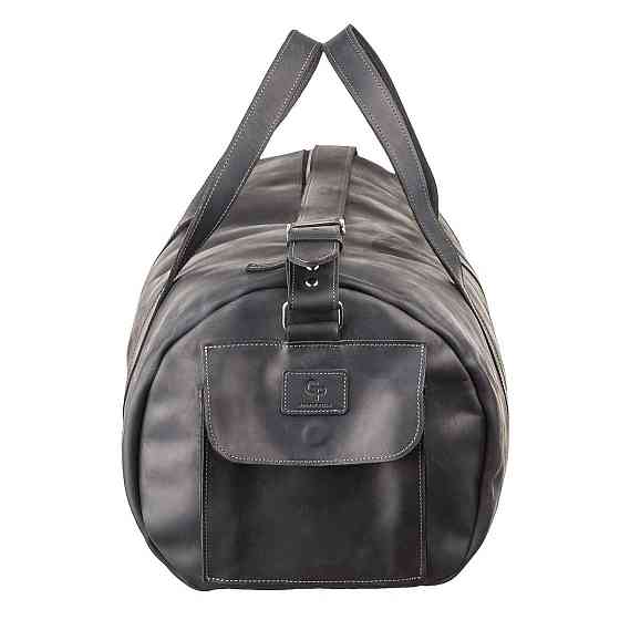 Сумка дорожная Grande Pelle 11046 из винтажной кожи Черная Киев