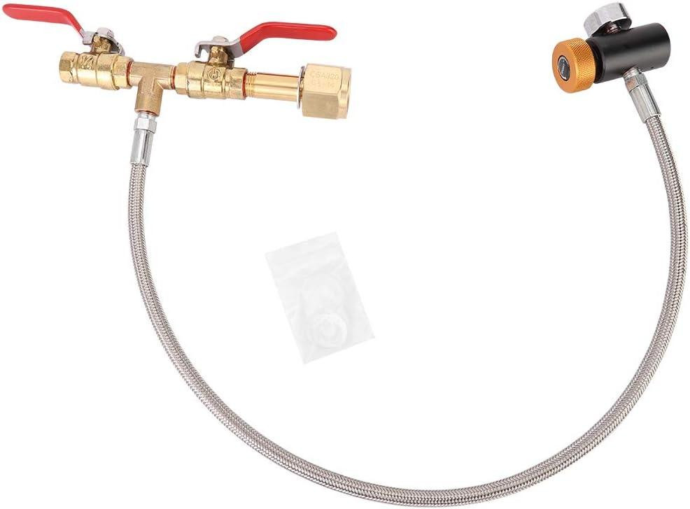 Адаптер CO2 Omabeta CGA320 TR21-4 G1/2 W21.8-14 нержавіюча сталь 24" шланг манометр для заправки балонів перехідник шланговий Київ - фото 1