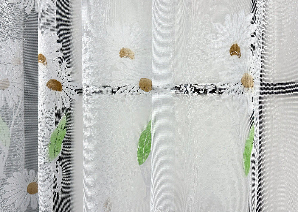 Тюль жаккард VR-Textil № 1897т Арка на кухню цвет белый 500х150 см (53-0102) Киев - изображение 4