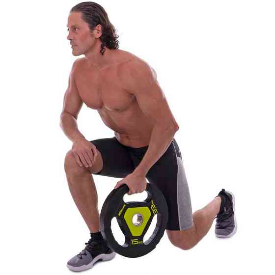 Диск поліуретановий 15 кг на гриф 50 мм Zelart TA-2677-15 Київ