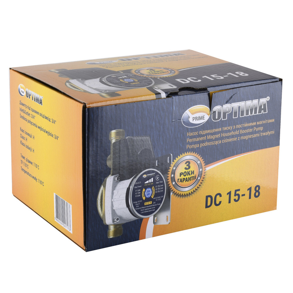 Насос повышения давления Optima Prime DC 15-18 AUTO (000024717) Киев - изображение 2