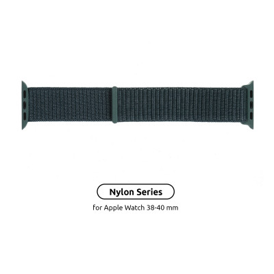 Ремешок для смарт-часов Armorstandart Nylon Band для Apple Watch 42 (Series 11-10)/41/40/38 Pine Green (ARM56842) Винница - изображение 1