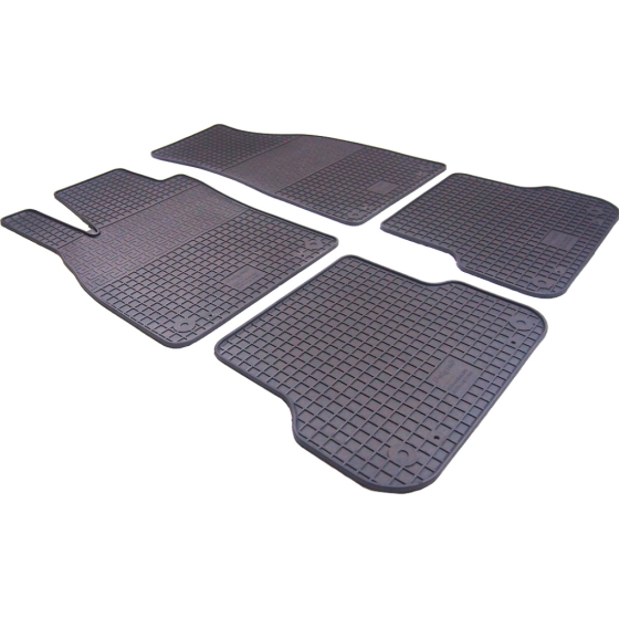 Гумові килимки в салон Audi A4 B6 B7 (2000–2008) з бортиком 1 см, комплект 4 шт Чортків