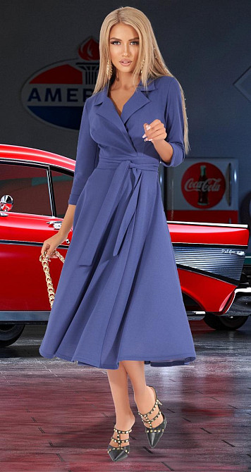 Приталенное платье в модном оттенке (44) Киев - изображение 4