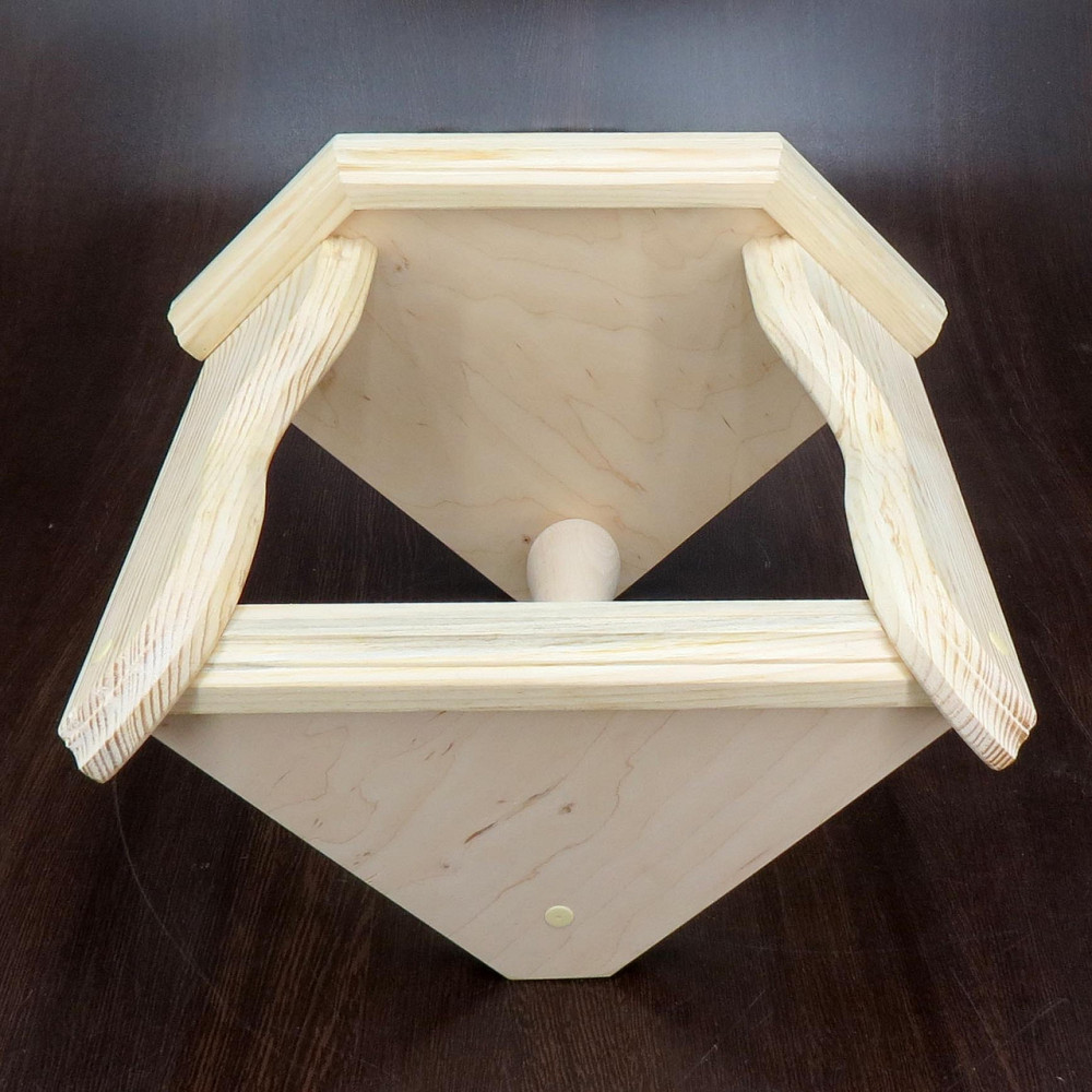 Угловая настенная полка 