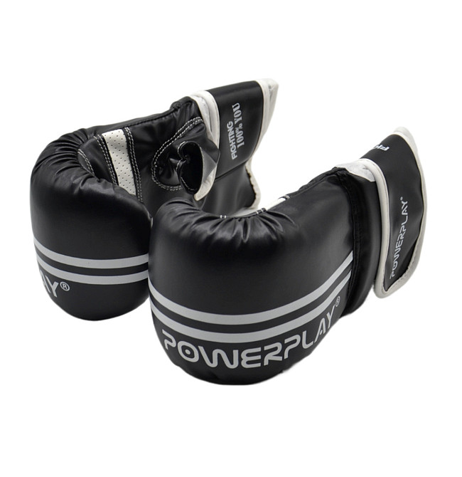 Снарядні рукавиці PowerPlay 3025 Чорно-Білі M Кам'янське - фото 9