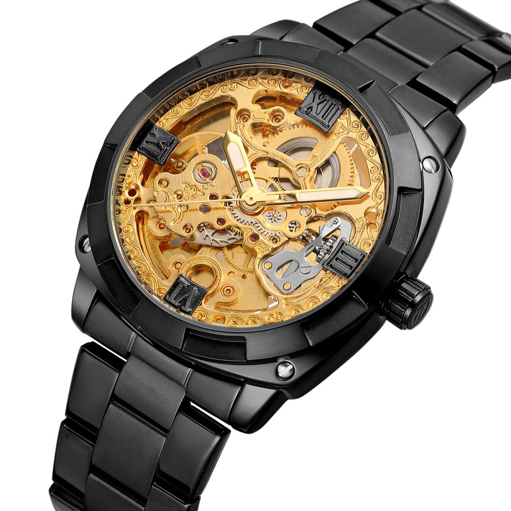 Годинник чоловічий механічний Forsining Spectrum Чорний Вінниця - фото 2