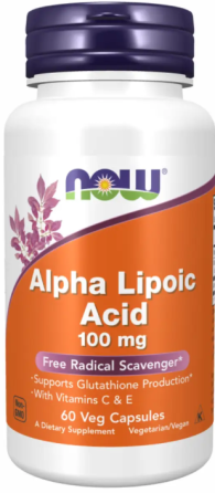 Альфа-ліпоєва кислота Now Foods Alpha Lipoic Acid 100mg 60 розт капс Київ