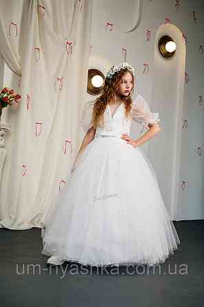 Белое нарядное платье на 10-12 лет 134-152 Кривой Рог