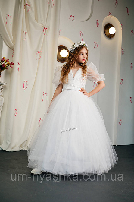 Белое нарядное платье на 10-12 лет 134-152 Кривой Рог - изображение 3