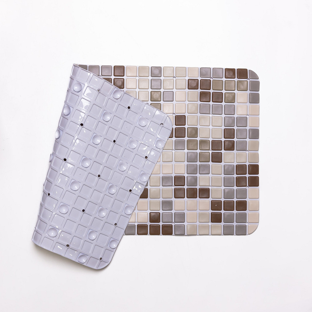 Jiamat Антиковзний килимок на присосках для ванни та душу 65×35 (см) силіконовий Коричневий HP- Коломия - фото 2