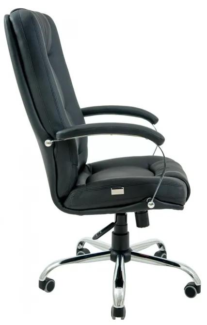 Офісне Крісло Керівника Richman Alberto Fly 2230 Хром М3 MultiBlock Чорний Київ - фото 3