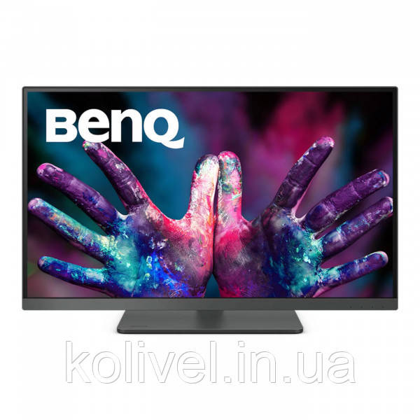 TFT 27" BenQ PD2705U, 4K UHD, IPS, 99% sRGB, HDMI, DP, USB-C, USB-hub, HAS, колонки, темно-сірий Київ - фото 2