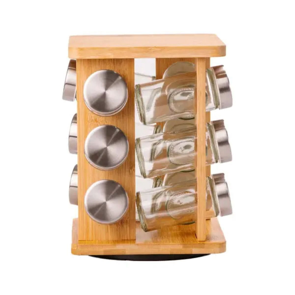 Набір для спецій на дерев'яній підставці 12 предметів по 100 мл HP531B6612Z Коломия - фото 2