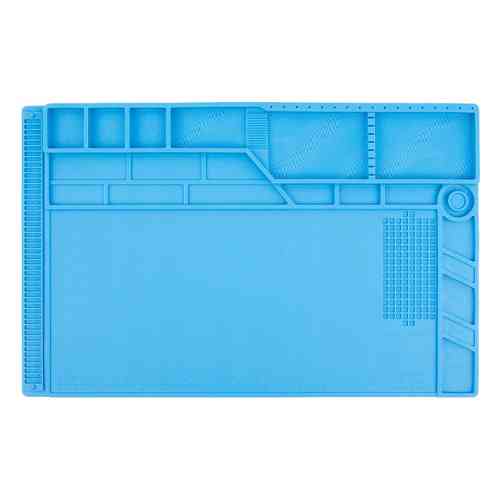 Килимок для пайки силіконовий термостійкий 55x35см з магнітними комірками S-180 Вінниця