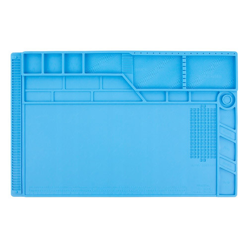 Килимок для пайки силіконовий термостійкий 55x35см з магнітними комірками S-180 Вінниця - фото 1