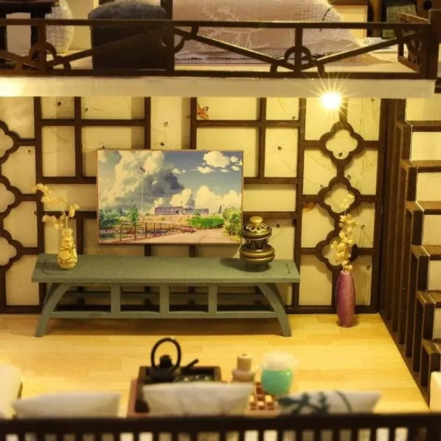 3D Румбокс DIY House Вілла Ясинджу в стилі лофт + Пилозахисний купол (M033-B) Київ - фото 11