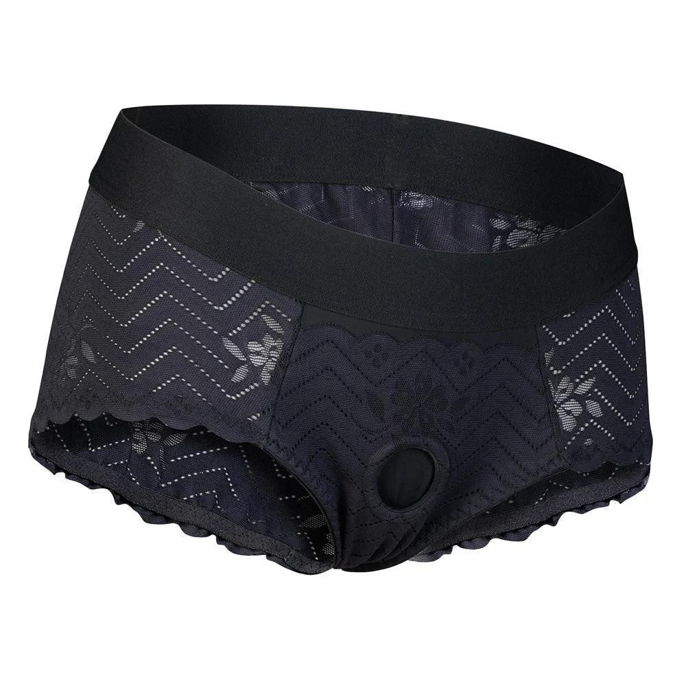 Страпон на кружевных трусиках Dream Toys Bold Phoenix, S, черный, 15,5 × 3 см Sex Aura Киев - изображение 3