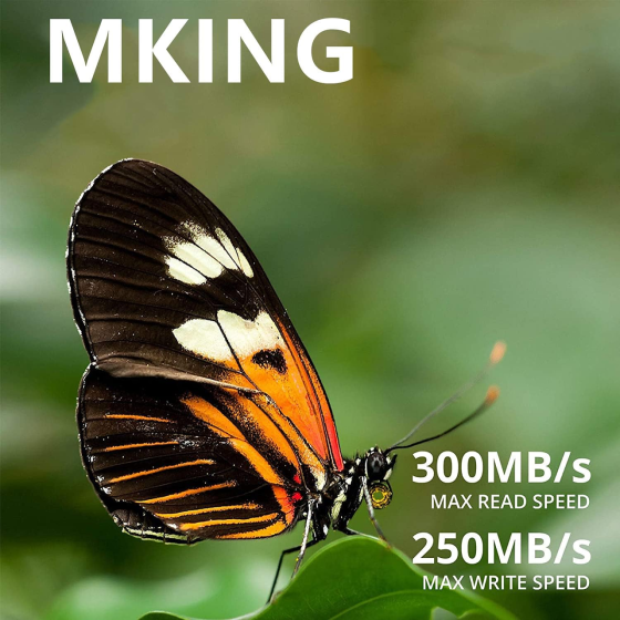Карта памяти MKING Digital SDXC UHS-II 1 ТБ 1024 ГБ V90, чтение 300 МБ/с, запись 250 МБ/с, для 4K/8K фото и видео Киев