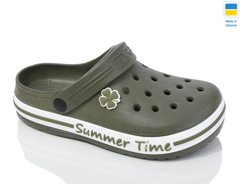 Сабо кроксы женские олива пенка легкие с украшением хаки для женщин и девушек 40 Одесса - изображение 2