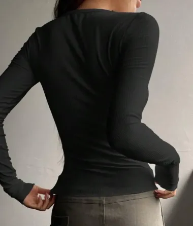 Жіночий базовий лонгслів рубчик мустанг Одеса