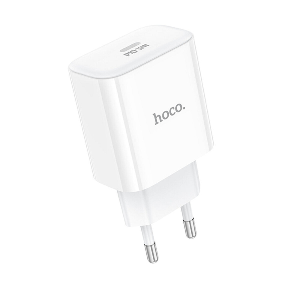 Мережевий зарядний пристрій HOCO C76A Pro Majestic single port PD30W charger White (6942007616300 ) Київ - фото 1