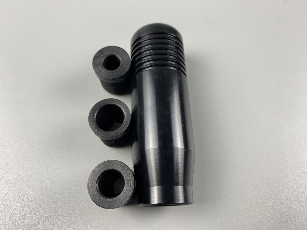 Наконечник на ручку кп, набалдашник на коробку передач ручка кп + 3 штуцери в комплекті чорний Мукачево - фото 6