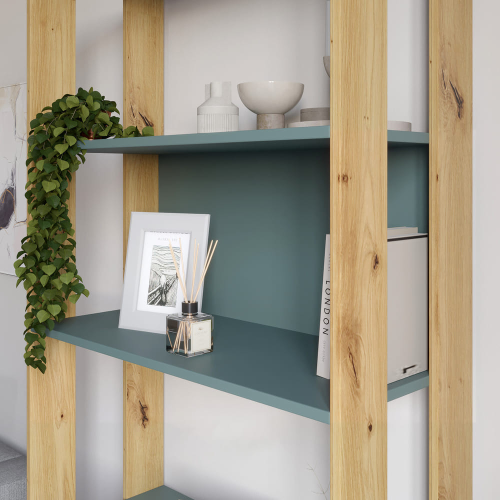 Модуль-1 стеллаж полки LION Нобу Дуб Ливорно (LION-042389) Львов - изображение 3