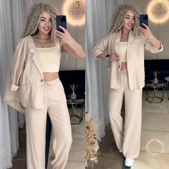 Летний хит Костюм — пиджак + брюки палаццо. Одесса - изображение 9