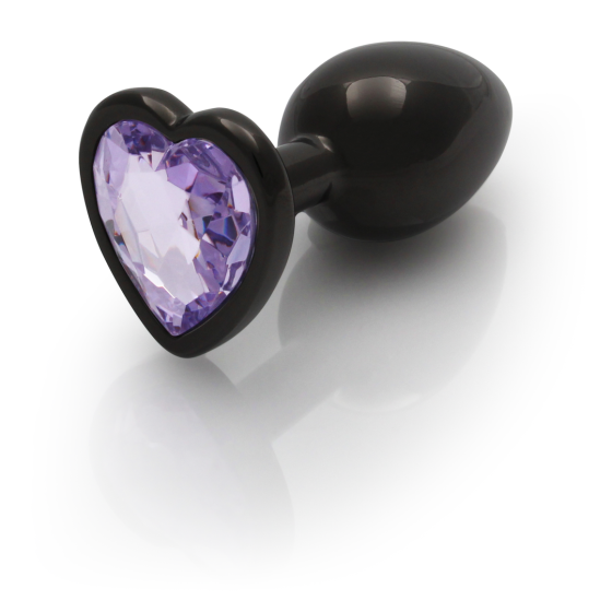 Анальна пробка - Ouch! Metal Butt Plug Small Gunmetal/Amethyst Purple Sex Aura Київ