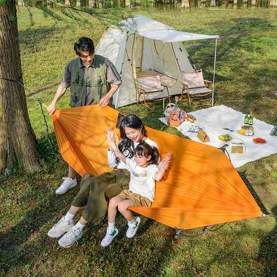 Гамак з дугами без перекидання Naturehike NH22DC008, помаранчевий Київ