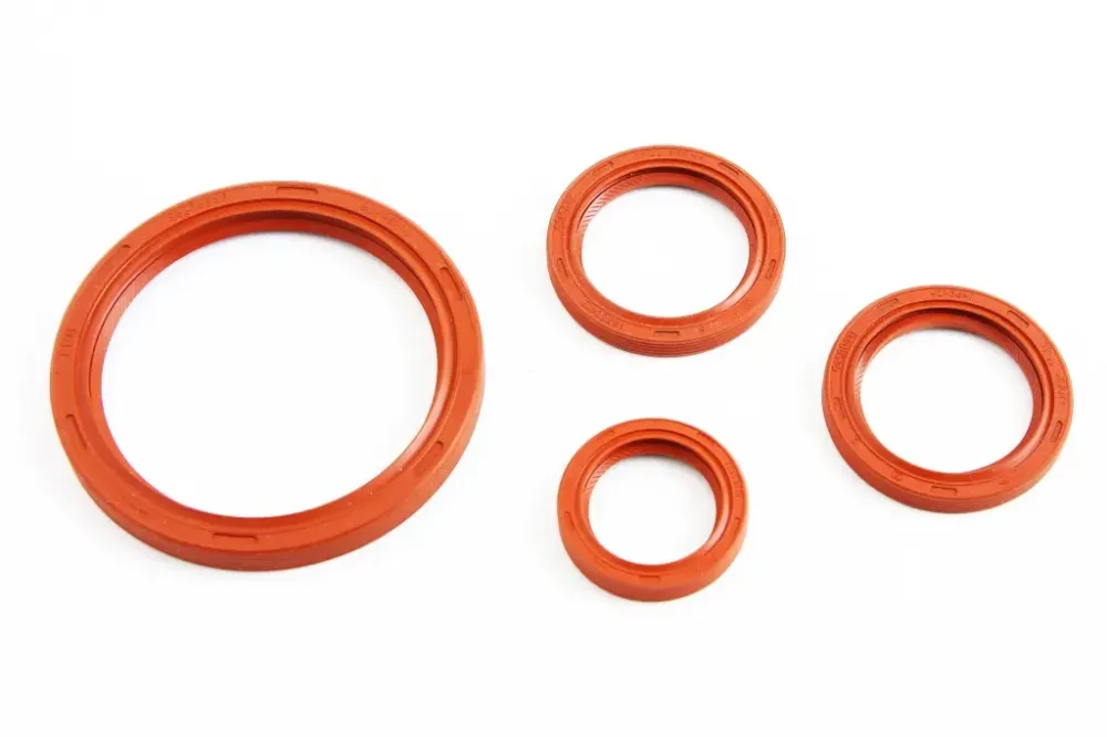 Сальник коленвала Lanos 1.6 КРТ красный (Aveo, Lacetti) (4 шт.) Винница - изображение 1