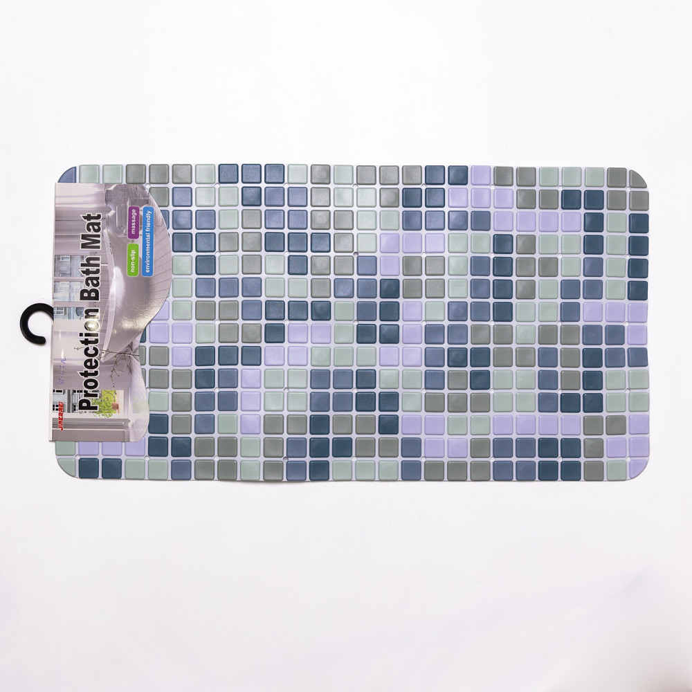 Jiamat Антиковзкий килимок на присосках для ванни та душу 65×35 (см) силіконовий Синій HP-42-47 Коломия - фото 4