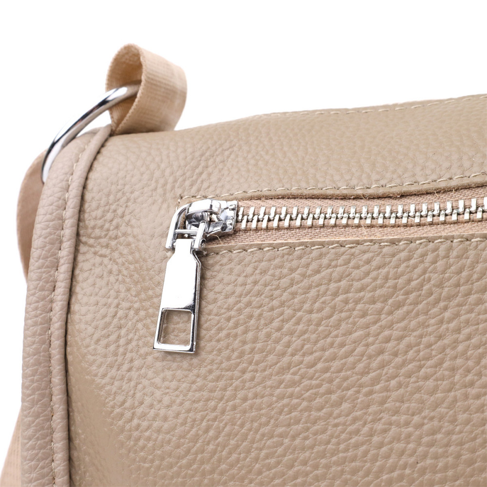 Полукруглая сумка для женщин из натуральной кожи Vintage 22907 Бежевый Киев - изображение 5