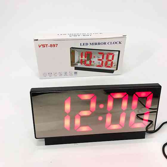 Настольные часы со светодиодным дисплеем VST-897-1, Часы с подстветкой, Часа KO-192 электронные настольные Киев