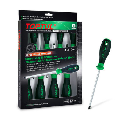 Набор отверток Toptul 8 шт. PRO-PLUS SERIES (GFE-0801) Винница - изображение 1