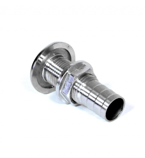 Штуцер сливной метал. d18мм/sea drains with hose adapter mirror polished s.s. Дніпро