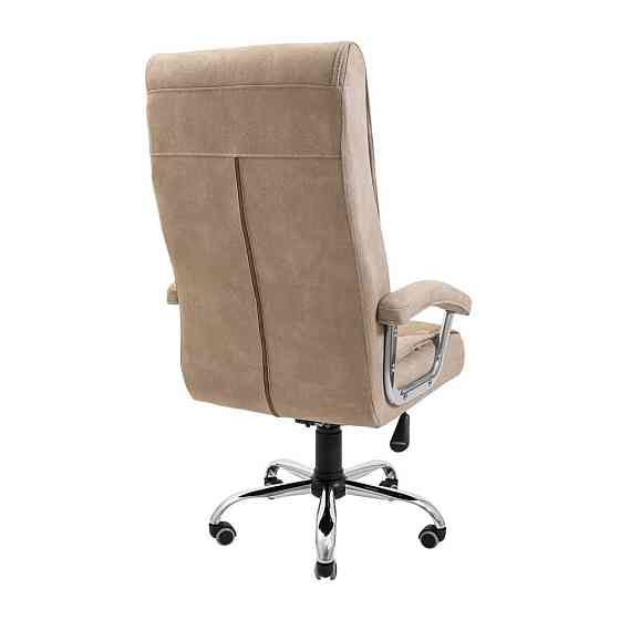 Офісне крісло керівника Burgas Mustang Хром M3 Multiblock Кремовий Київ