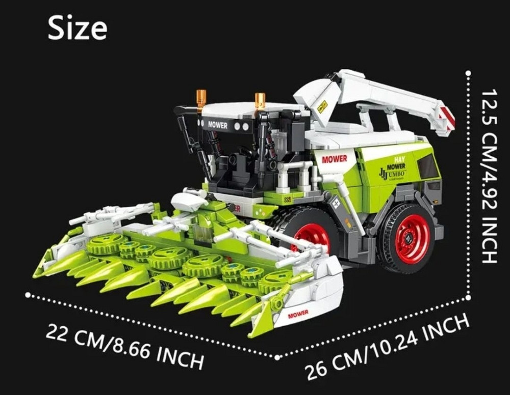 Конструктор трактор,бульдозер, комбайн (+1000деталей) Харків - фото 3