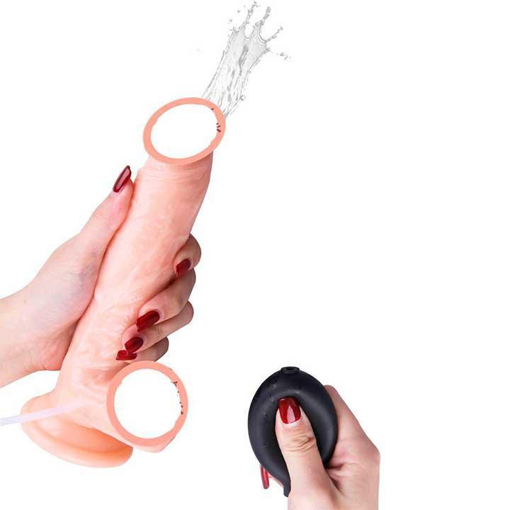 Фалоімітатор із сім'явиверженням "Squirt Extreme Dildo" - 20*3,5 см - Тілесний Вінниця - фото 1