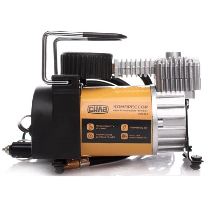 Автомобільний компресор СИЛА ПОСИЛЕНИЙ 37 л / хв 10 Атм (900404) Вінниця - фото 1