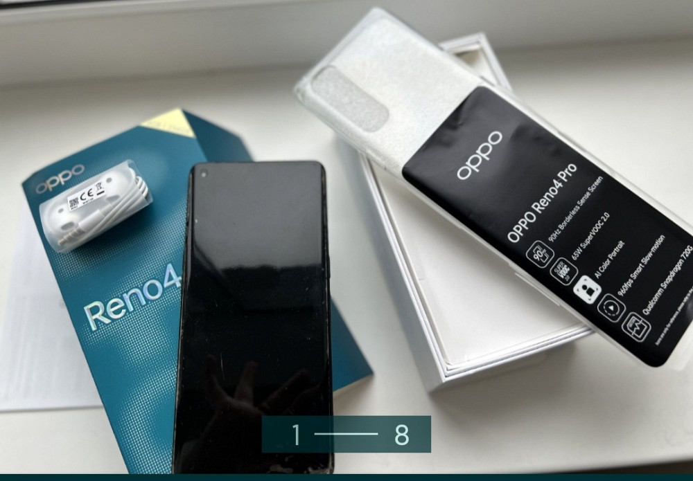 Телефон: OPPO Reno 4 Pro 8/256Gb CPH 2109 Starry Night. Київ - фото 1