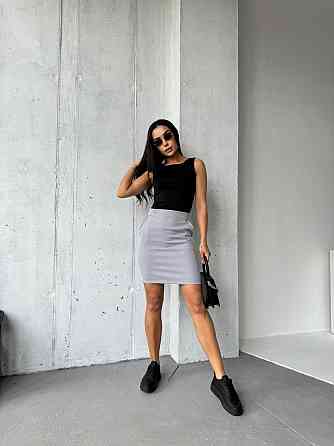 Базова жіноча коротка спідниця олівець Сірий, 42 Одеса