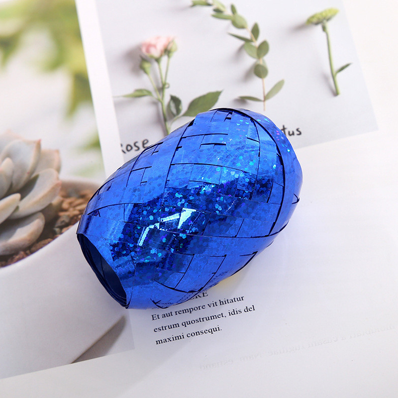 Лента для шариков с голограммой 5 мм на 10 м синий Киев - изображение 1